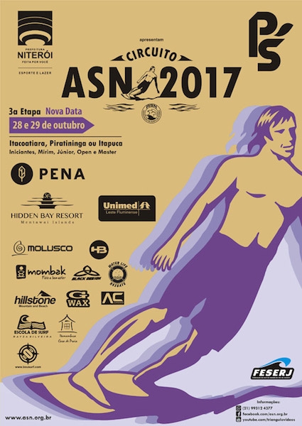 Confirmada a 3° etapa do circuito ASN 2017