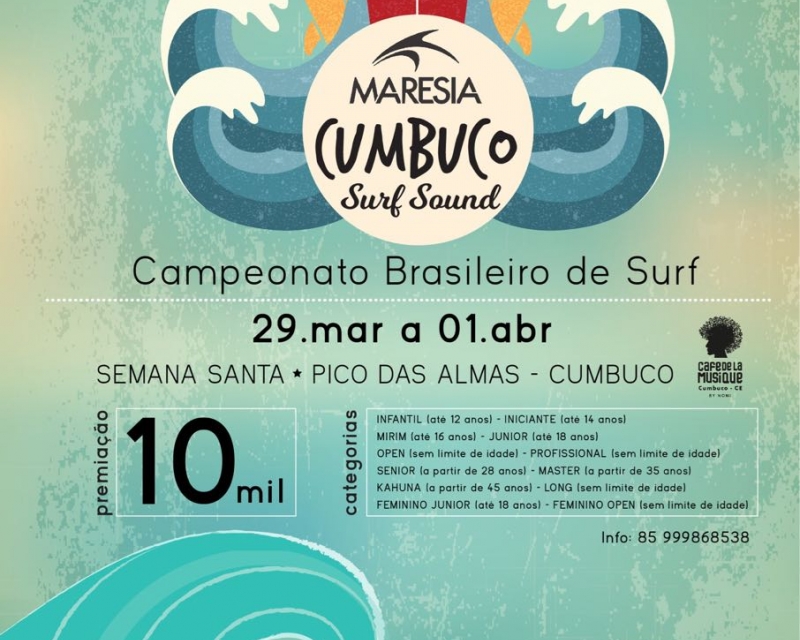 Confirmado a 2ª etapa dos Circuitos Cearense de Surf 2018