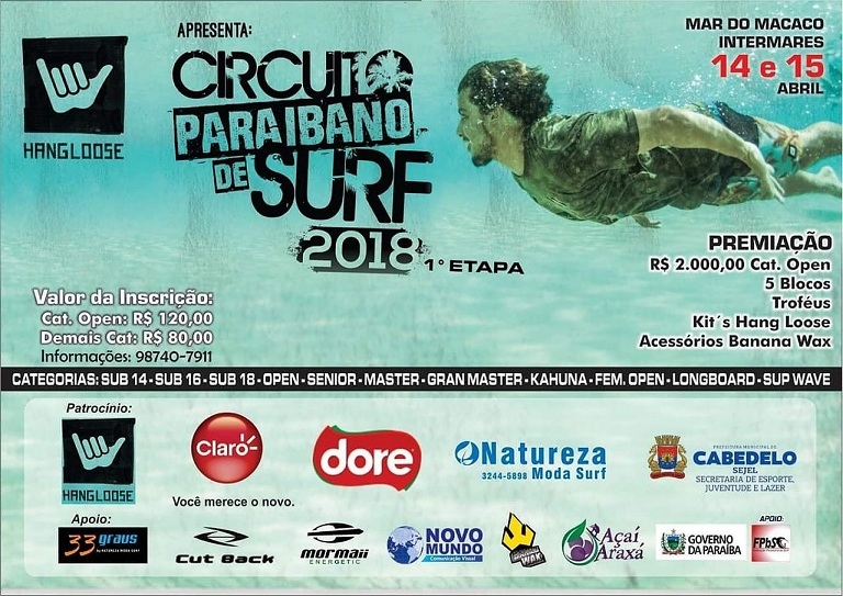 1ª etapa do circuito paraibano de Surf