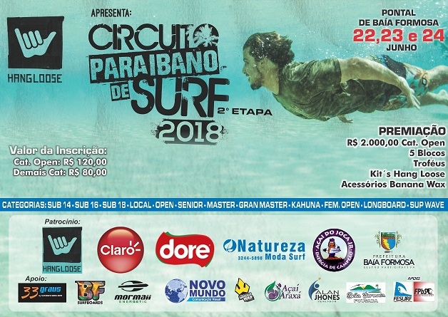 2º etapa do circuito paraibano de surf 2018