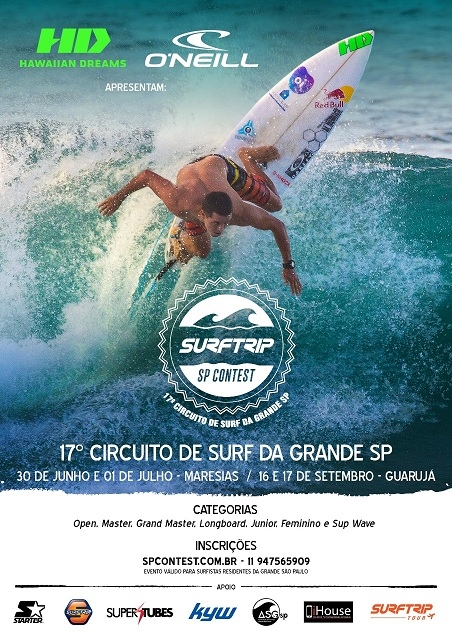 Liberada inscrição para 17ª edição do Surf Trip SP Contest