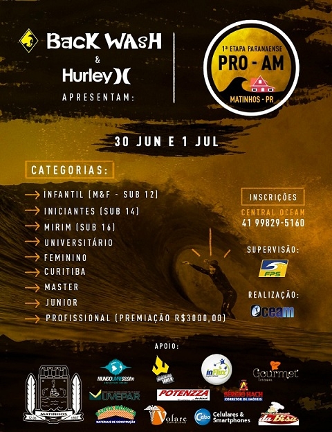 Abertura do Circuito Paranaense Pro/am de surf 2018