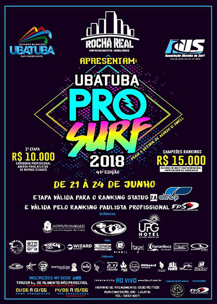 Vem aí, o Ubatuba PRO Surf 2018 “O que era grande ficou ainda maior”