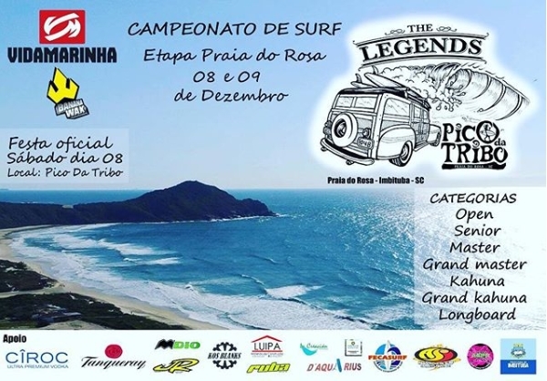 The Legends Pico da Tribo 2018 na Praia do Rosa