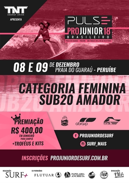 Brasileiro Pro Júnior também terá categoria feminina Sub-20