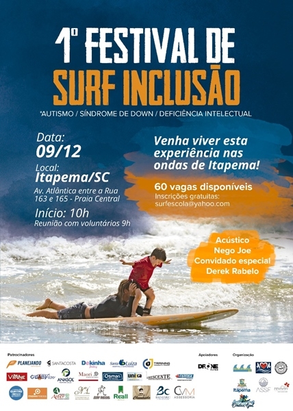 Itapema sedia 1º Festival de Surf Inclusivo