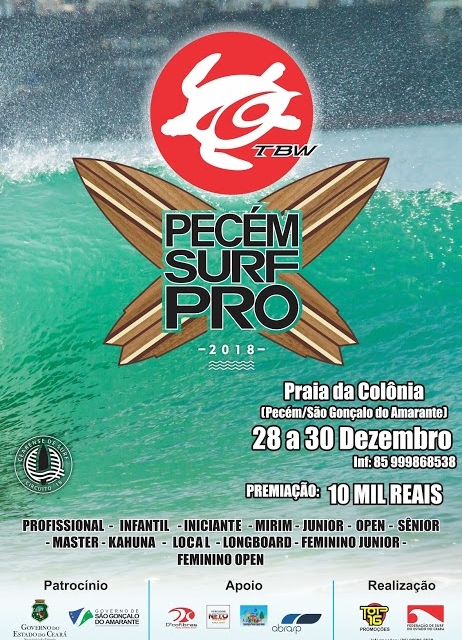 Pecém Surf Pro fecha o Cearense de Surf Profissional 2018