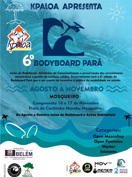 Kpaloa apresenta o 6° Bodyboard Pará 