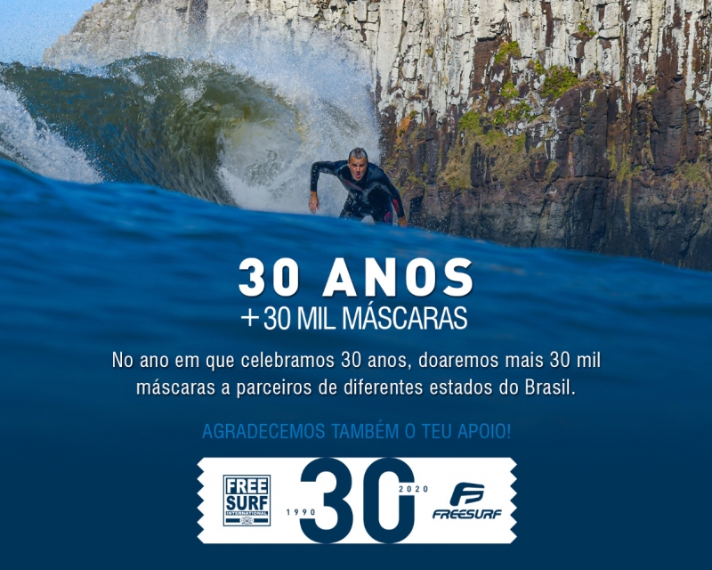 Freesurf 30 anos + 30 Mil Máscaras