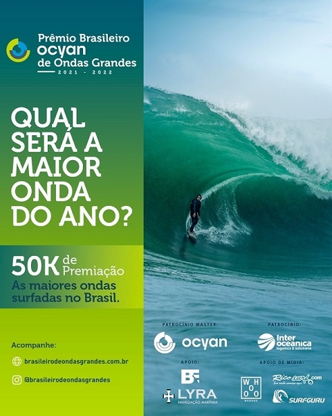 cartaz oficial do Premio brasileiro ocyan de ondas grandes