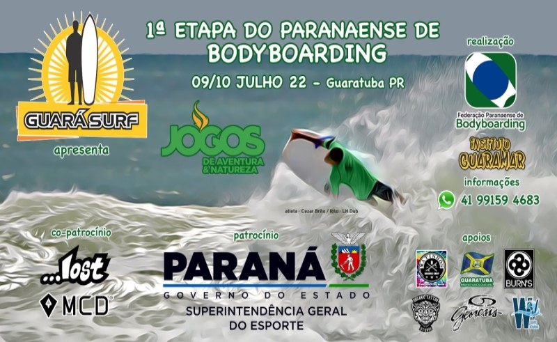 Guaratuba recebe 1ª etapa do Paranaense de Bodyboarding 2022