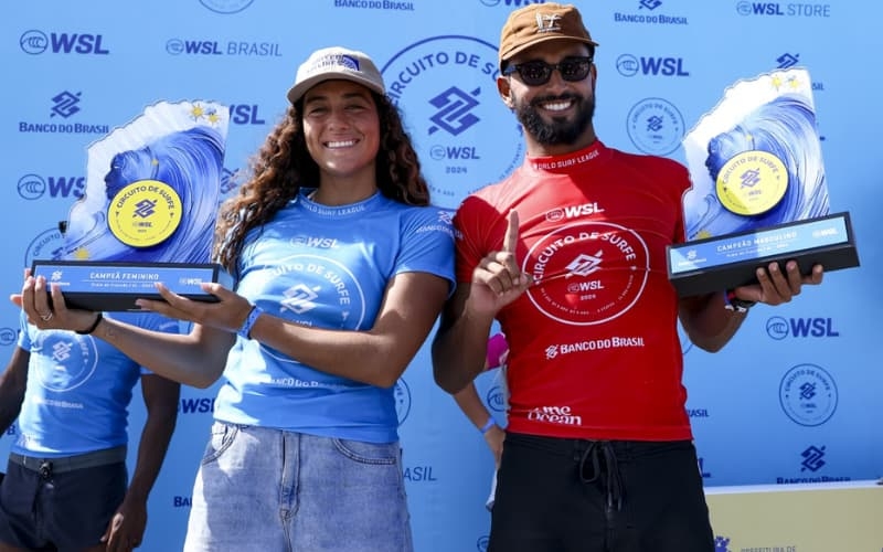 Daniella Rosas e Michael Rodrigues vencem o Circuito Banco do Brasil na Praia do Francês
