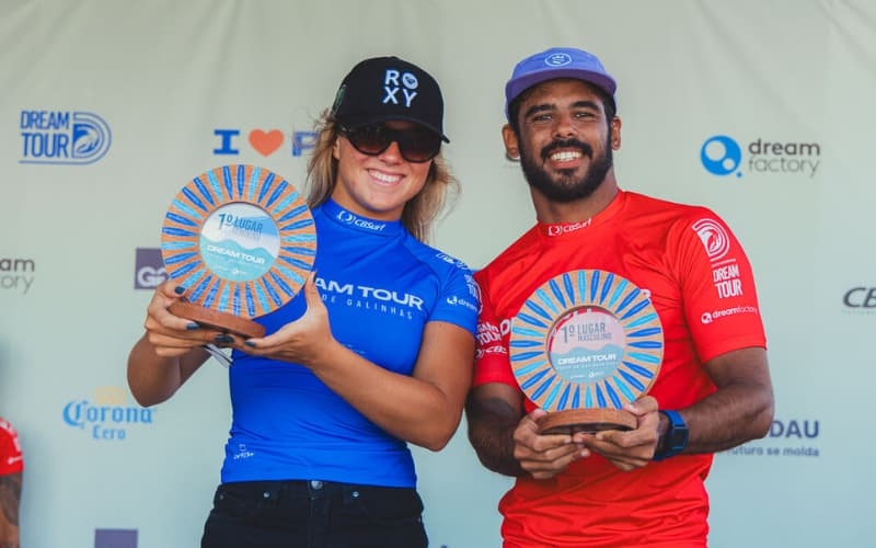 Laura Raupp e Edgard Groggia são os campeões do Dream Tour Porto de Galinhas