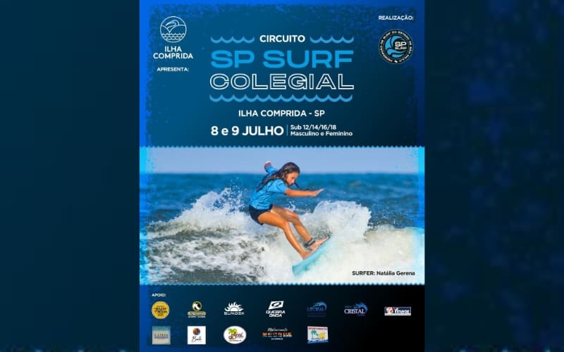Circuito Paulista Colegial de Surf 2024 começa na Ilha Comprida
