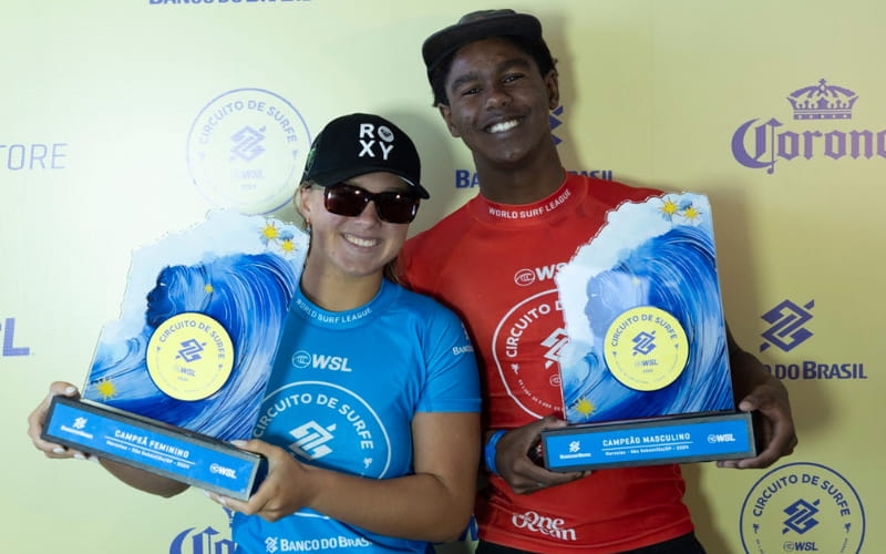 Laura Raupp e Sunny Pires vencem etapa do Circuito Banco do Brasil de Surfe em São Sebastião