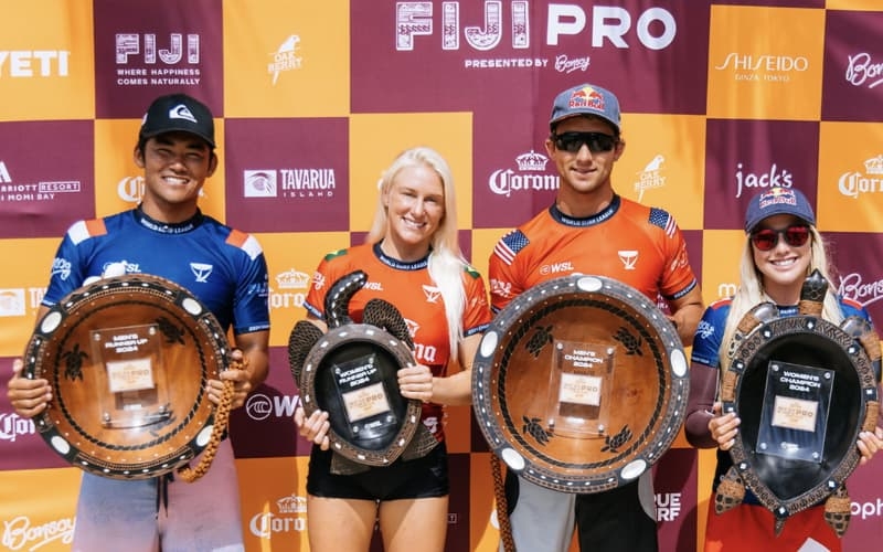 Tatiana é vice-campeã no Corona Fiji Pro e vai pro Lexus WSL Finals com Italo Ferreira