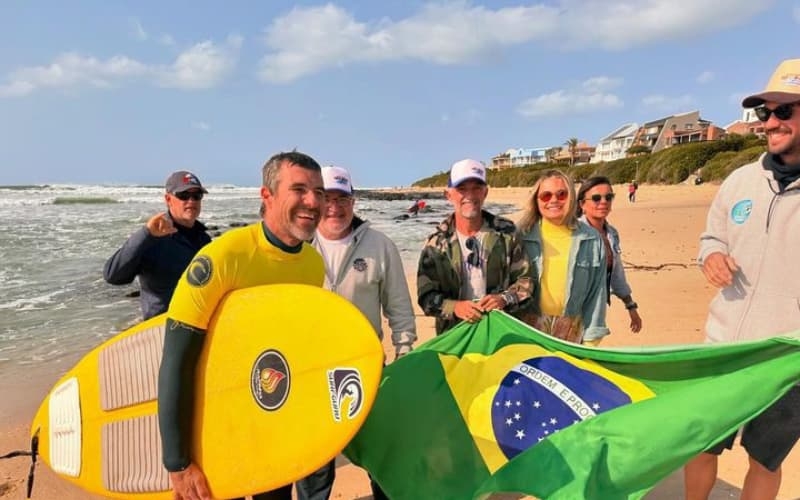 Brasileiro fica em terceiro no mundial de Kneeboard em Jeffreys Bay