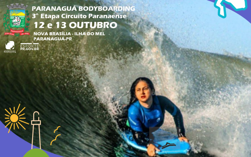 Vem aí o Paranaguá Bodyboarding válido pela 3ª. Etapa do Circuito Paranaense de Bodyboarding 2024