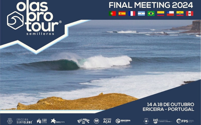 Jovens talentos do Circuito Semillero Olas Pro Tour 2024 competem na Europa