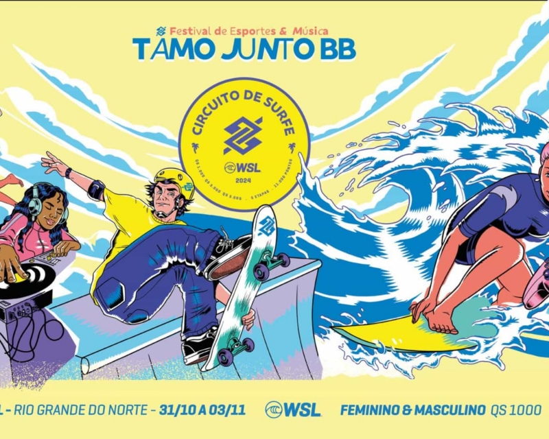 Com participação de Italo Ferreira, Natal recebe última etapa do Circuito Banco do Brasil de Surfe 2024 no Festival Tamo Junto BB