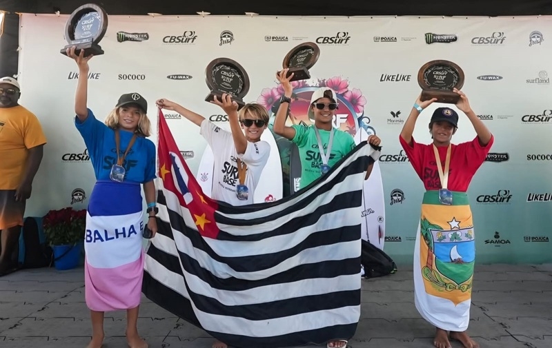 Seleção Paulista de Surf atinge a maioridade e reafirma hegemonia com 18º título brasileiro por equipes