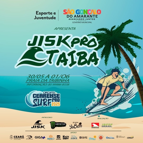 JISK Pro Taíba 2025 - 1ª Etapa do Circuito Cearense de Surf Pro 2025