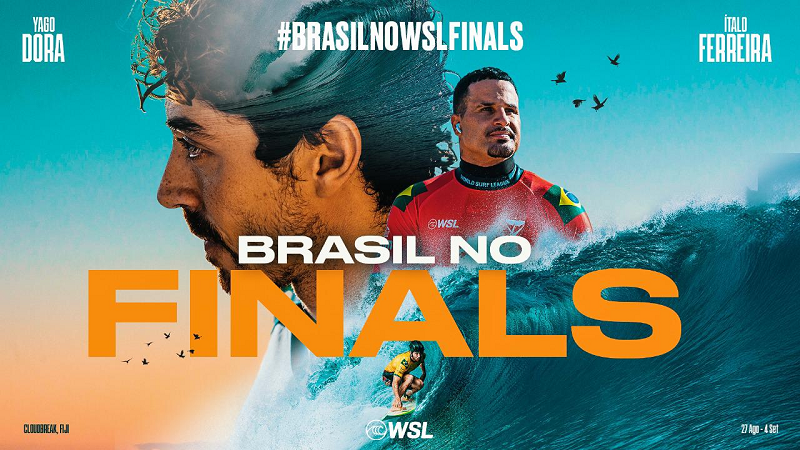 WSL Brasil lança campanha para incentivar torcida a Yago Dora e Italo Ferreira no Finals