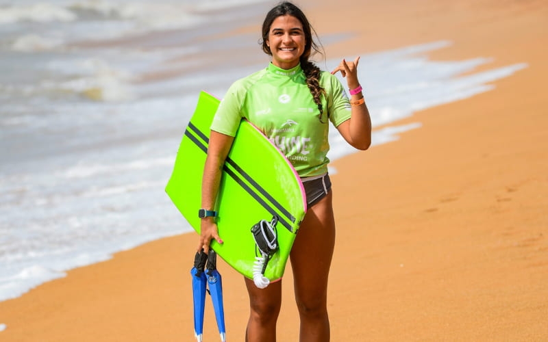 Namika confirma favoritismo e Luna comemora retorno com melhor nota no ArcelorMittal Wahine Bodyboarding Pro