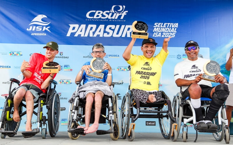 CBSurf consagra 22 campeões e campeãs brasileiros de Parasurf em Ipojuca