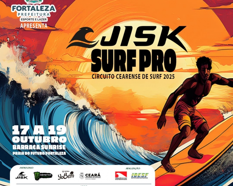 Secretaria de Esporte e Lazer da Prefeitura de Fortaleza Apresenta JISK Surf Pro 2025