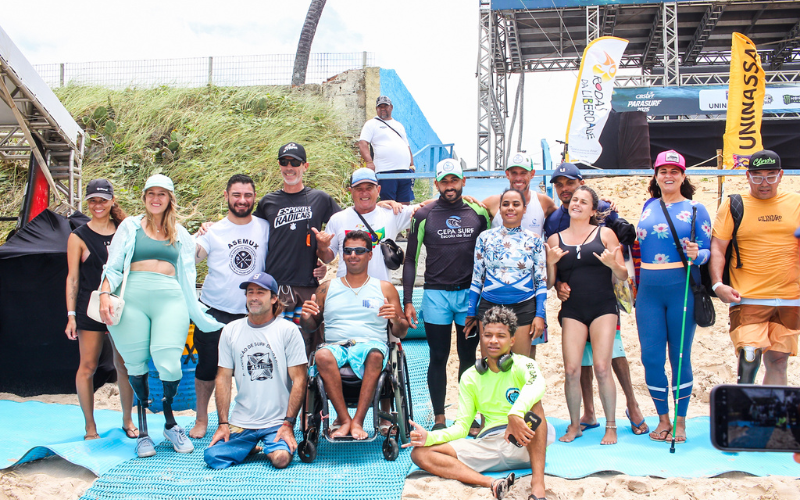 Confederação Brasileira de Surf abre a disputa dos títulos do Parasurf nesta sexta-feira em Ipojuca