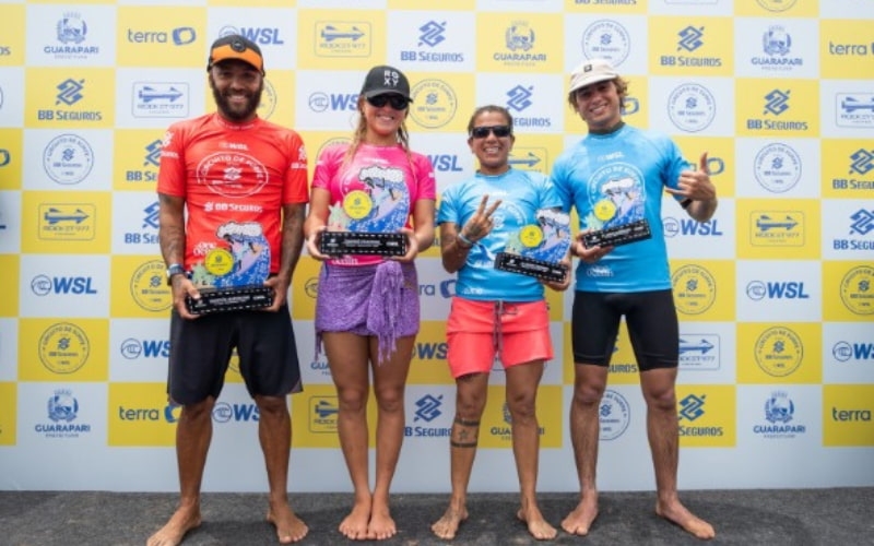 Jadson André e Laura Raupp são campeões da etapa inédita do Circuito Banco do Brasil de Surfe 2025