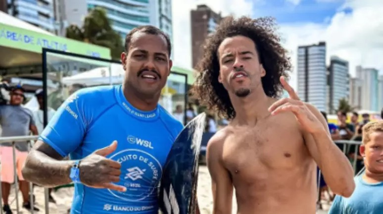 Com apoio de L7nnon, Weslley Dantas busca o título do Circuito Banco do Brasil de Surfe na Etapa BB Seguros Fortaleza