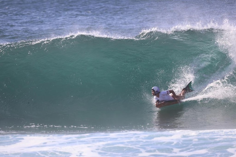 Luna Hardman disputa primeira etapa do Circuito Europeu de Bodyboarding, em Portugal