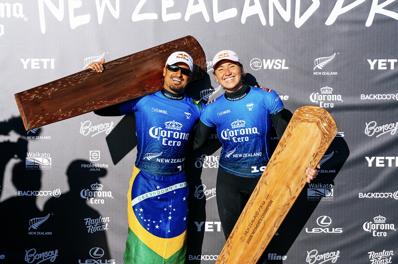 Italo e Carissa vencem o Corona Cero New Zealand Pro Apresentado por Bonsoy