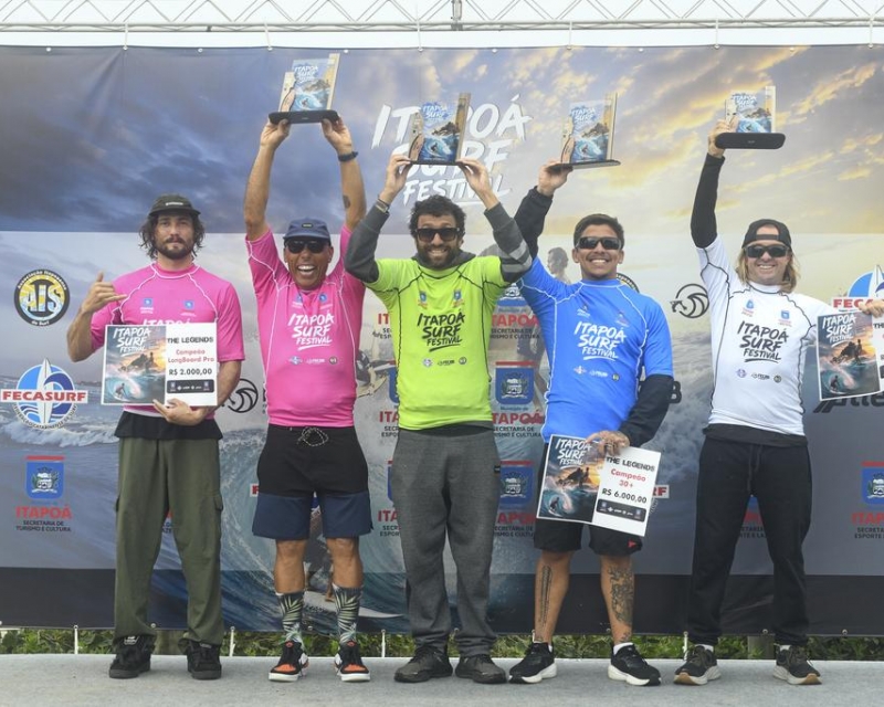 Itapoá Surf Festival consagra os campeões do The Legends e do Longboard