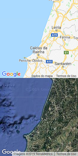Mapas de Nazaré - Portugal