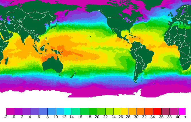 Sea Surface Temperatures Measurements for the World