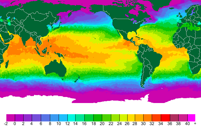 Sea Surface Temperatures Measurements for the World