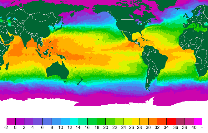 Sea Surface Temperatures Measurements for the World