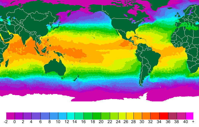Sea Surface Temperatures Measurements for the World