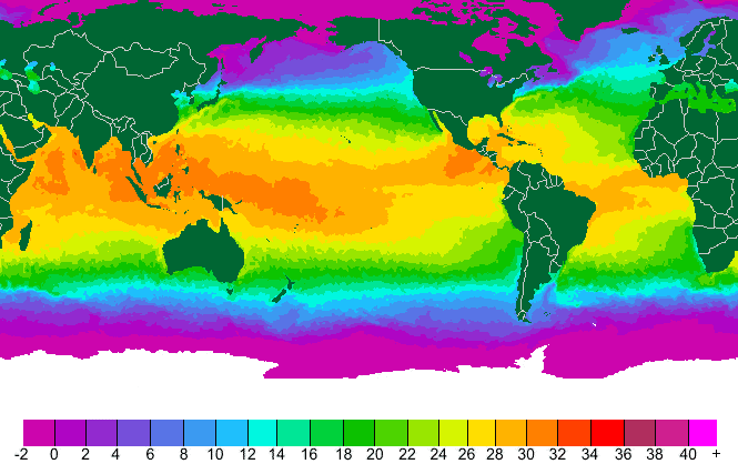 Sea Surface Temperatures Measurements for the World